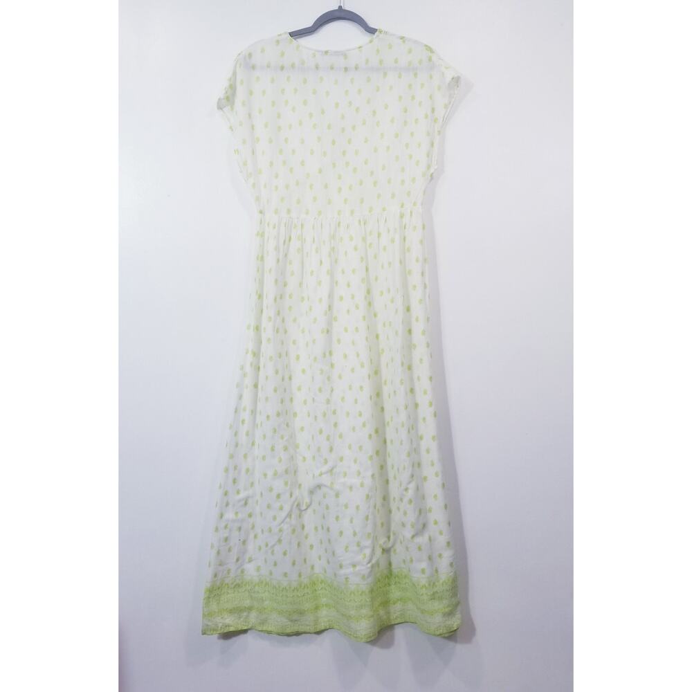 Zara Embroidered Maxi Dress V-Neckline - Picture 3 of 15